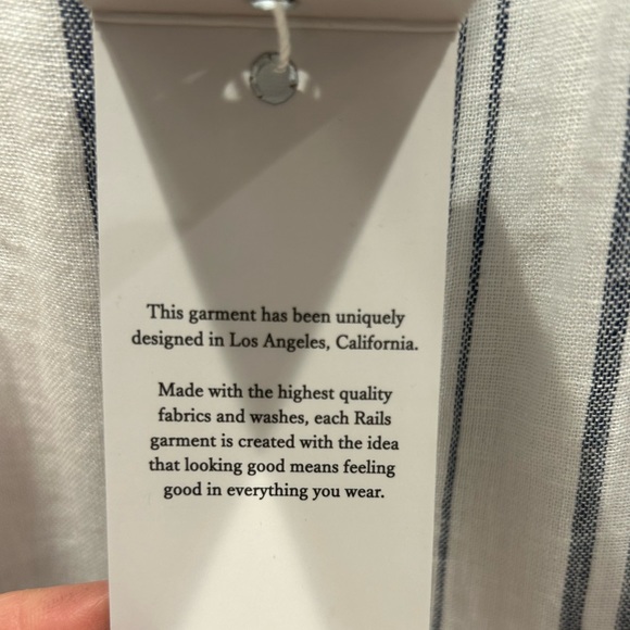 Rails Adora stripe midi dress blue white striped NWT - Picture 12 of 15